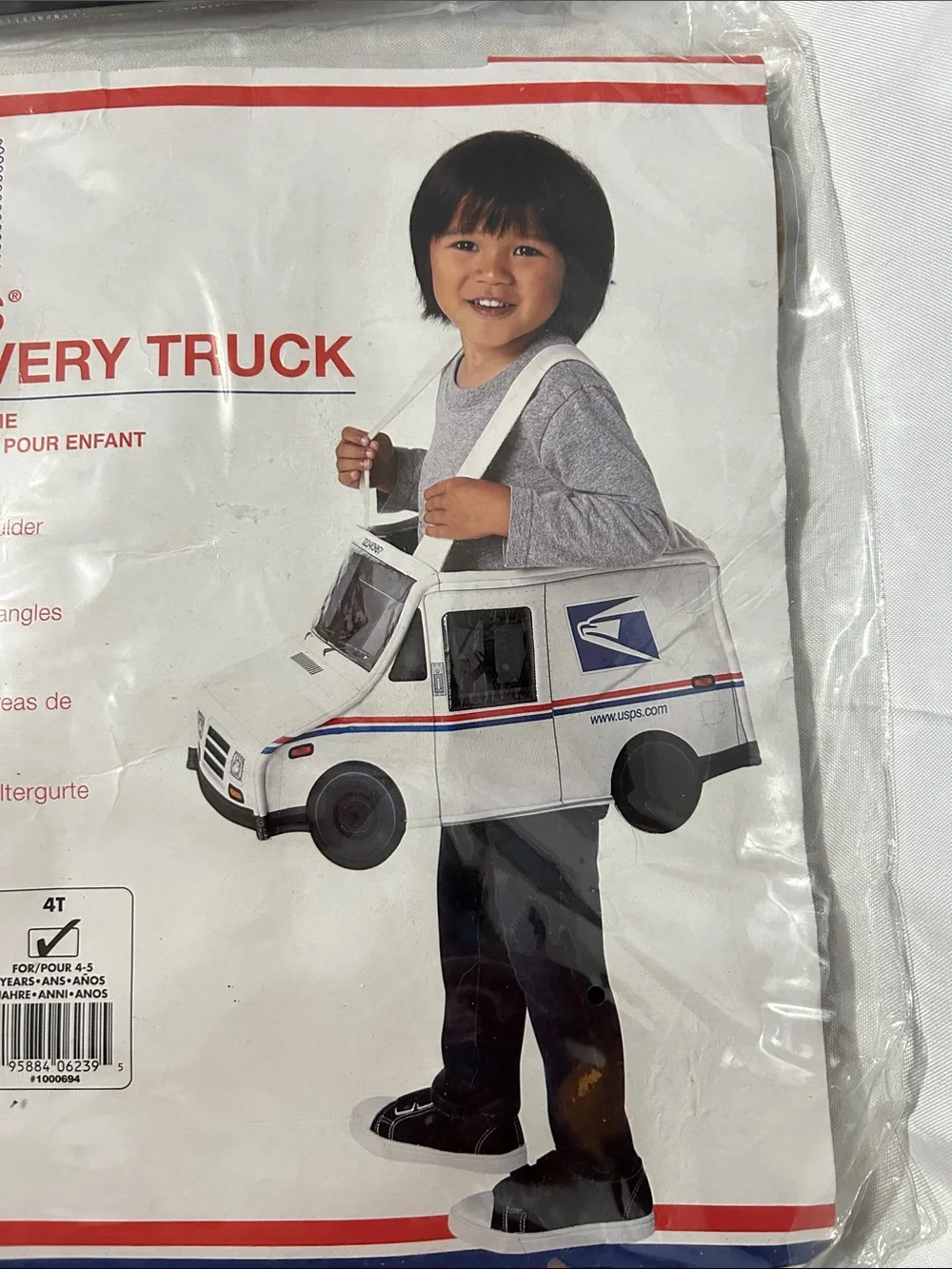Rubies USPS Postal Truck Costume for Toddlers, Unisex Toddler 4T